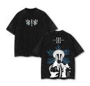 Camiseta Anime Demon Slayer Akaza T-shirt Streetwear Oversized Vintage