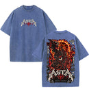 Camiseta Asta Black Clover T Shirt Vintage Oversized Streetwear